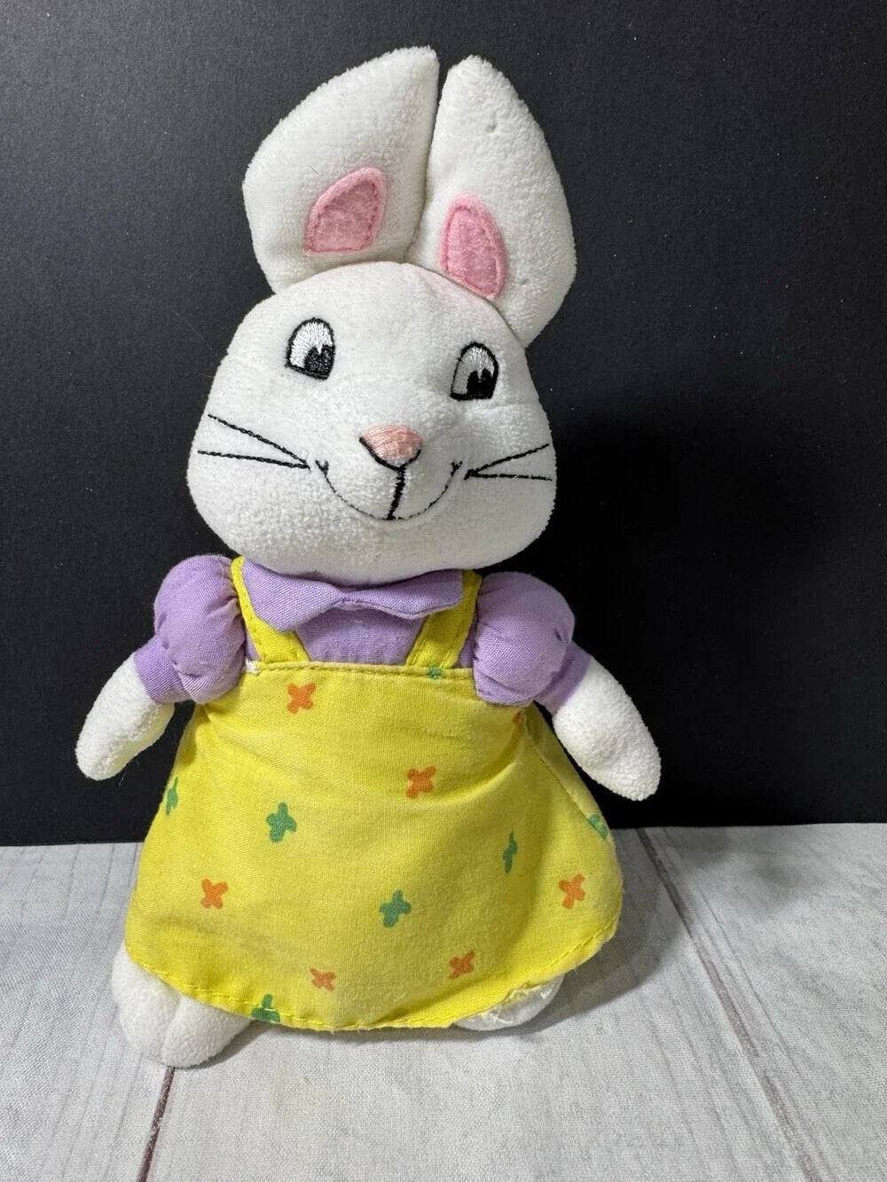 TY RUBY Max & Ruby Beanie Baby Yellow Dress Rabbit 7.5" Plush - Picture 2 of 7